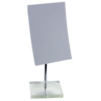 Makeup Mirror Square Magnifying Mirror with Silver Finish Base Gedy RA2018-73